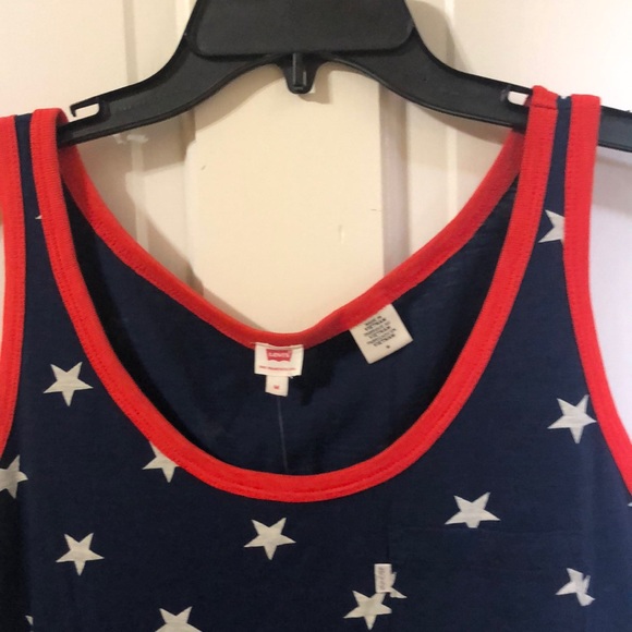 Ladies tank with Stars and Stripes - Picture 3 of 4